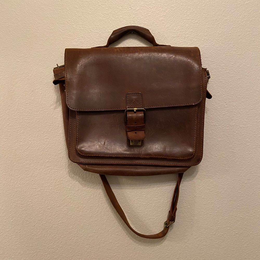 100% leather vintage Indiana Jones satchel
